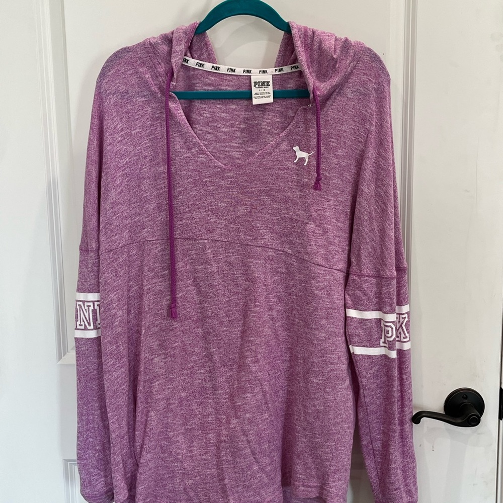 PINK lightweight hoodie large